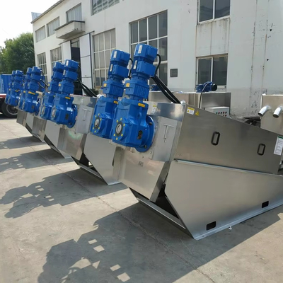 কেনা 3580mm*1320mm*1760mm আকার মাল্টি প্লেট স্ল্যাড ডিওয়াটারিং স্ক্রু ফিল্টার প্রেস মেশিন পৌর বর্জ্য জল চিকিত্সার জন্য online manufacture