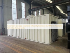 সেকেন্ডারি সেকেন্ডারি ট্রিটমেন্ট ডিসইনফেকশন ইউনিটের মাধ্যমে 95-99% দূষণকারীকে কার্যকরভাবে সরিয়ে দেয়